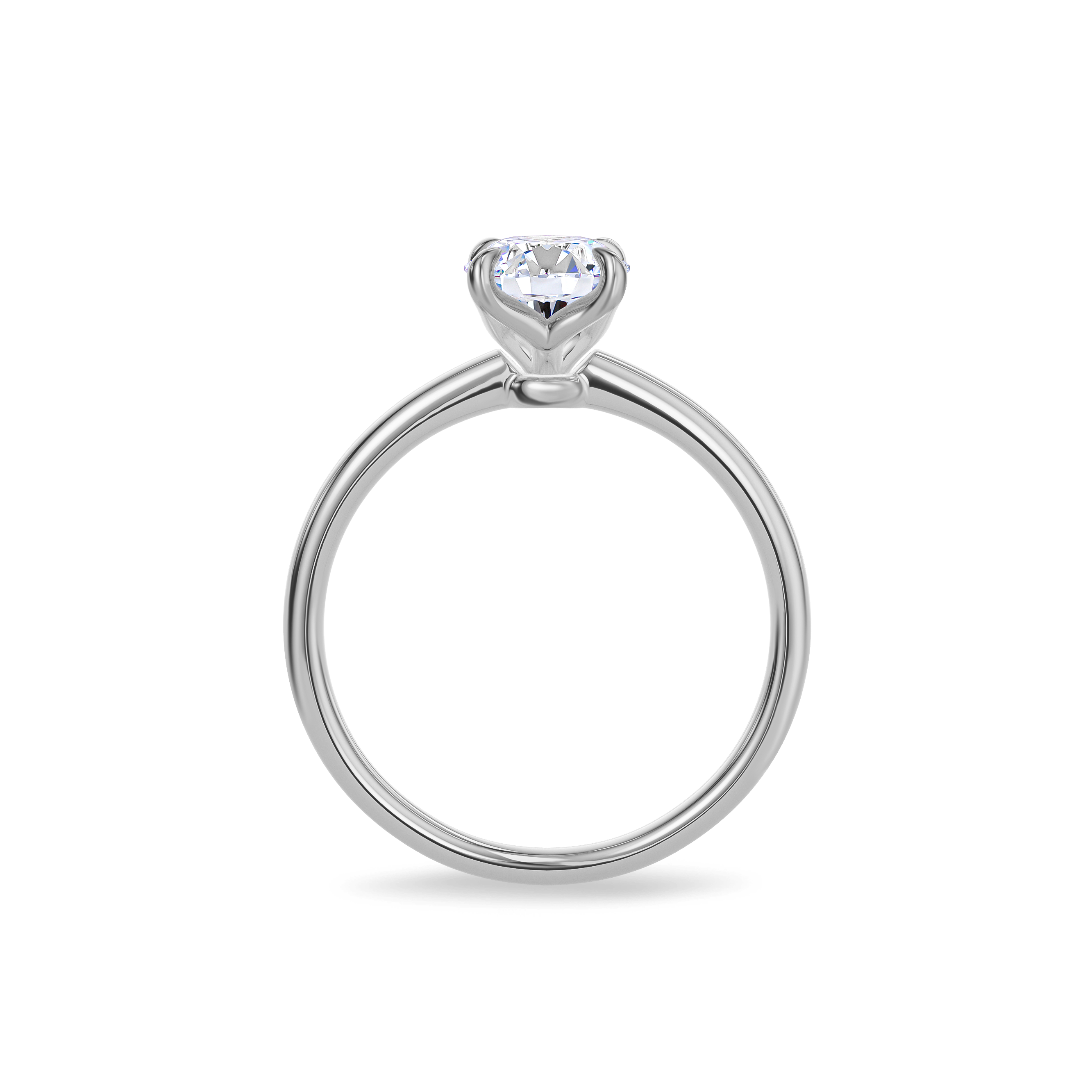 Dia Special Solitaire Engagement Ring Oval•White Gold