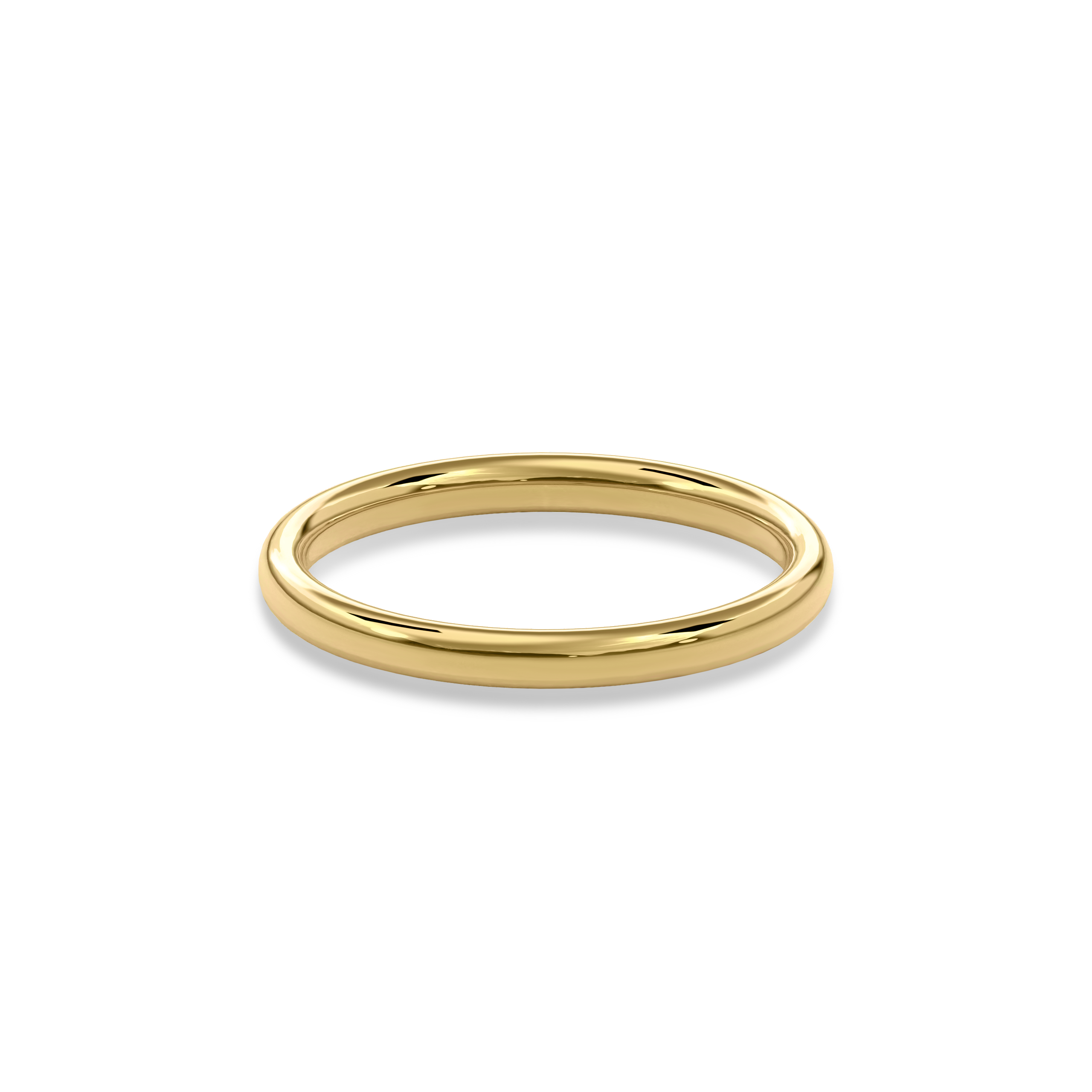 Wedding Bands Round Band 2mm•Yellow Gold