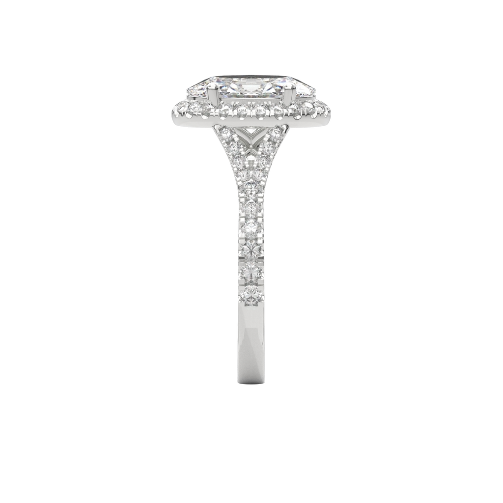 Elara Vintage Inspired Engagement Ring Oval•White Gold