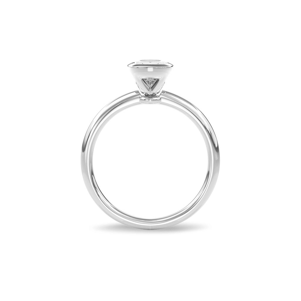Bezel Ring Cushion•White Gold