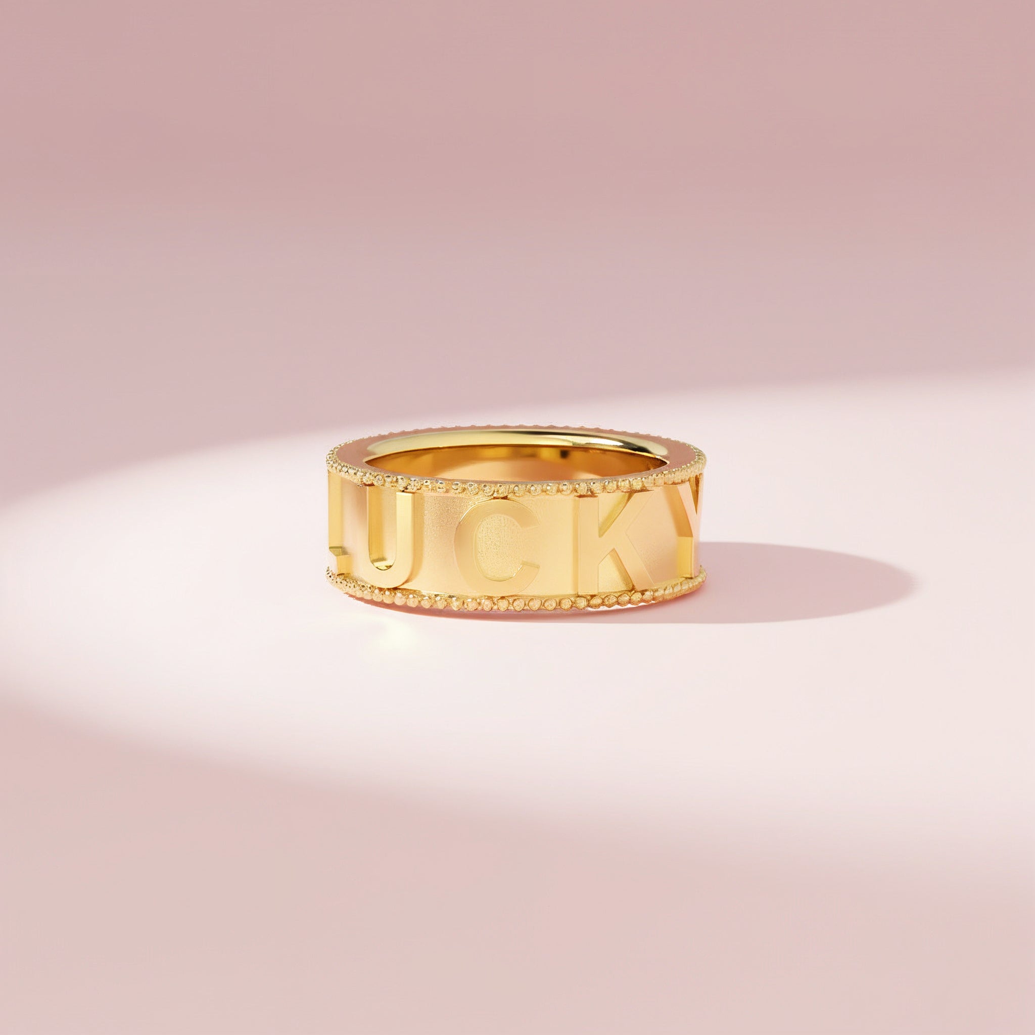 Milgrain CharmMark Lucky Ring SS25R002L