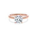 Dia Solitaire Engagement Ring Round•Rose Gold