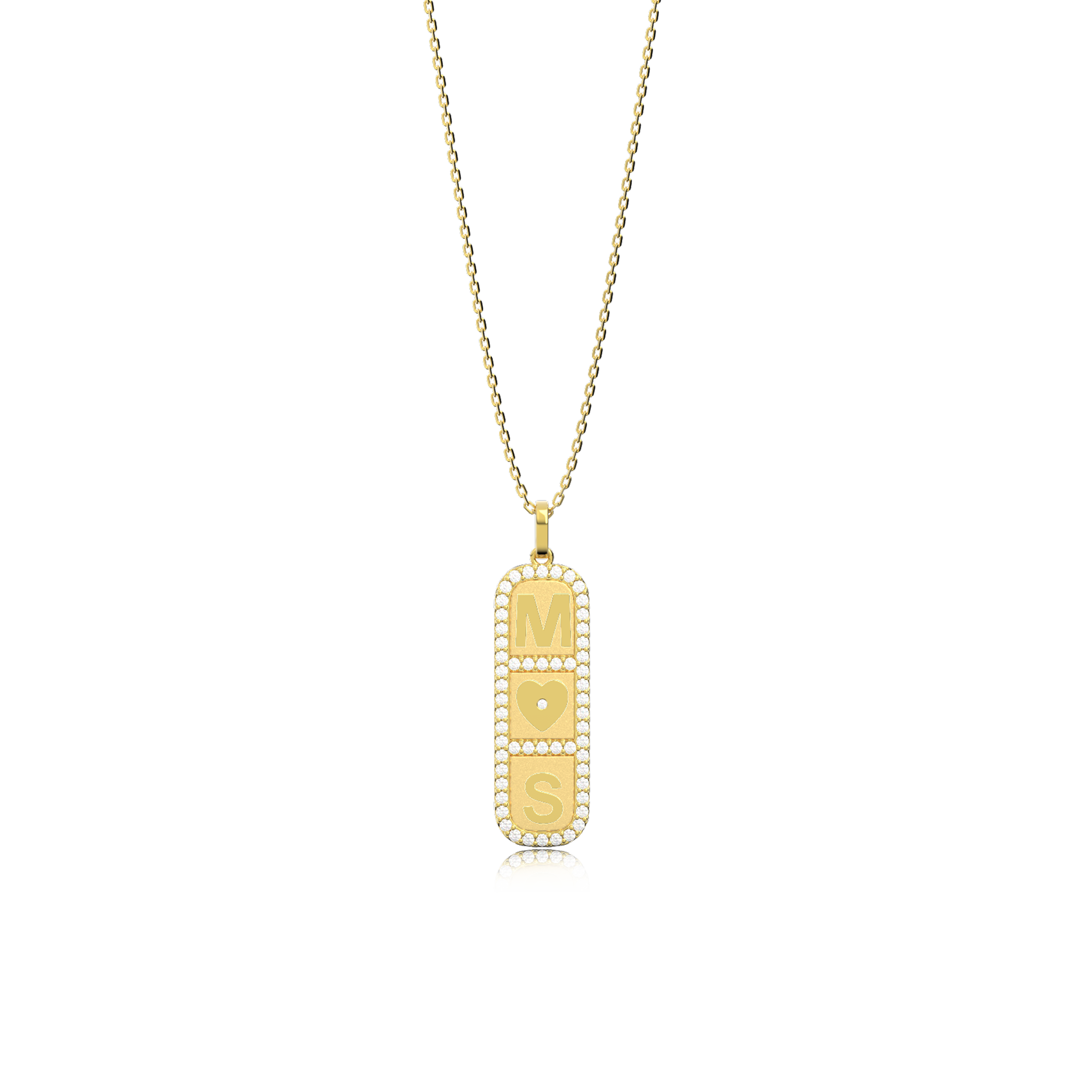 18k Gold Plated Elements Necklace SS25N003G