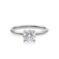 Renewable Diamond with Hidden Halo Ring in 14k White Gold