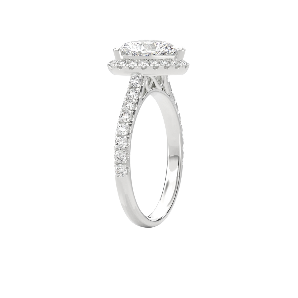 Elara Infinity Engagement Ring Heart•White Gold