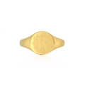 Round Monogram Ring SR003G