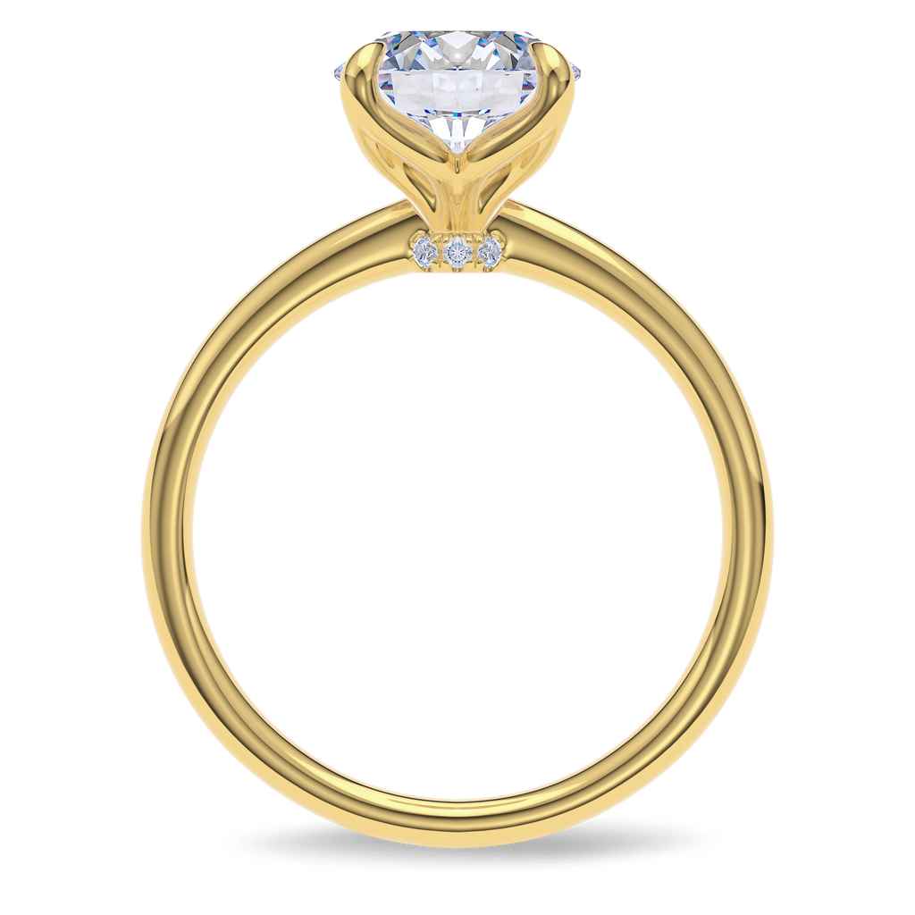 Dia Solitaire Engagement Ring Round•Yellow Gold
