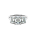 Daphnis Trinity Engagement Ring Emerald•White Gold