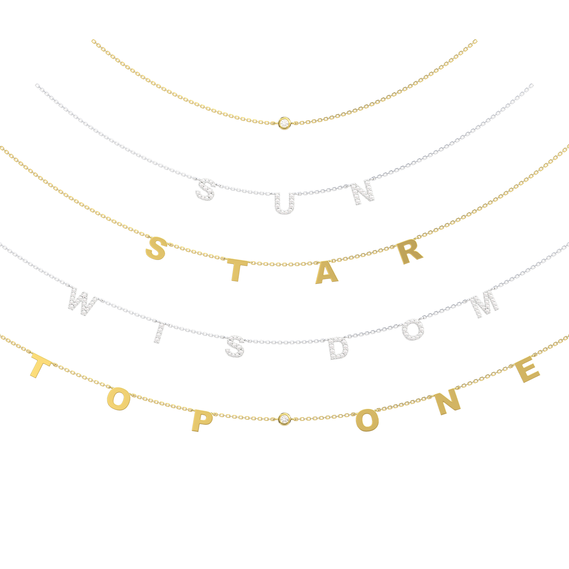 Classic Letter Necklace SS25N004C