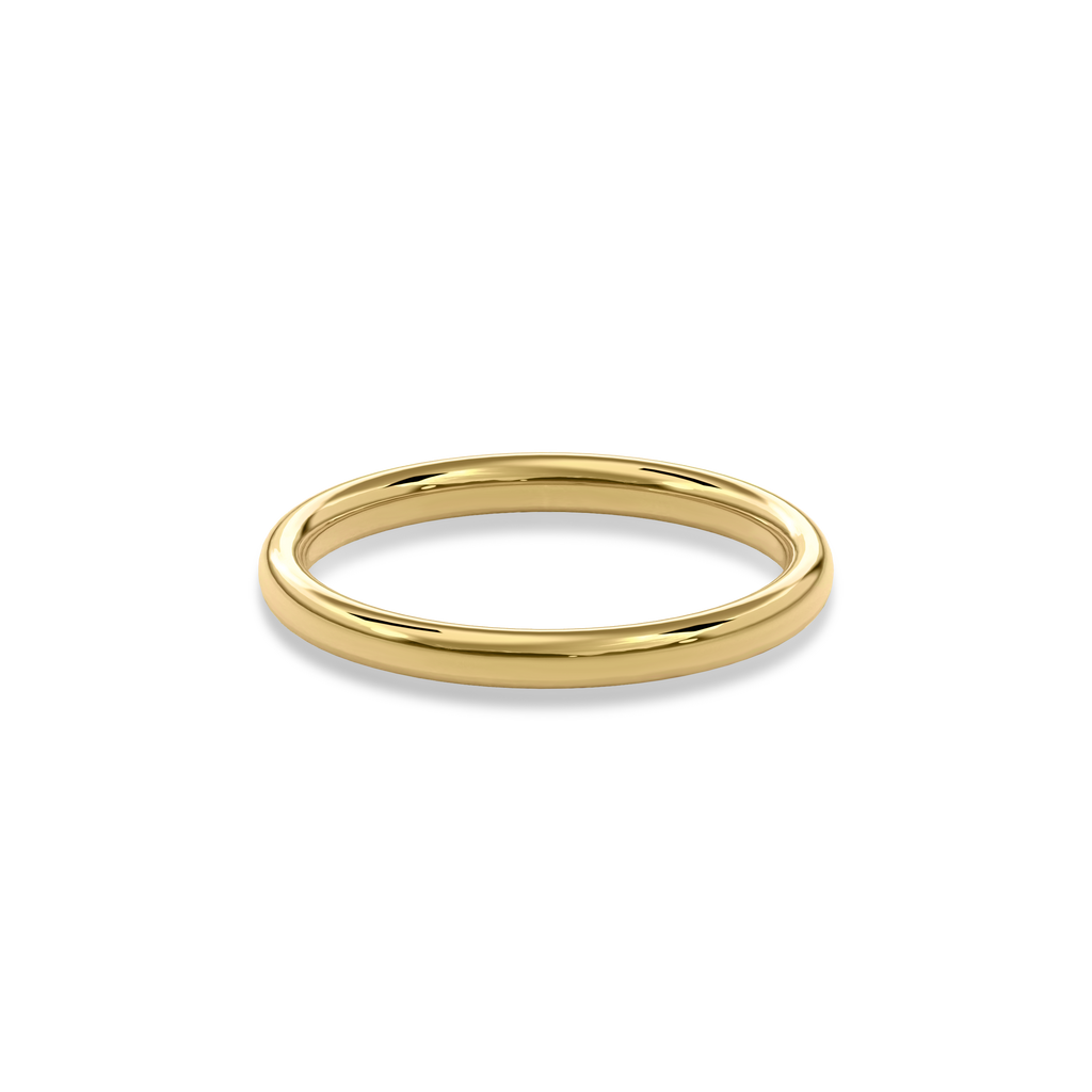 Wedding Bands Round Band 2mm•Yellow Gold