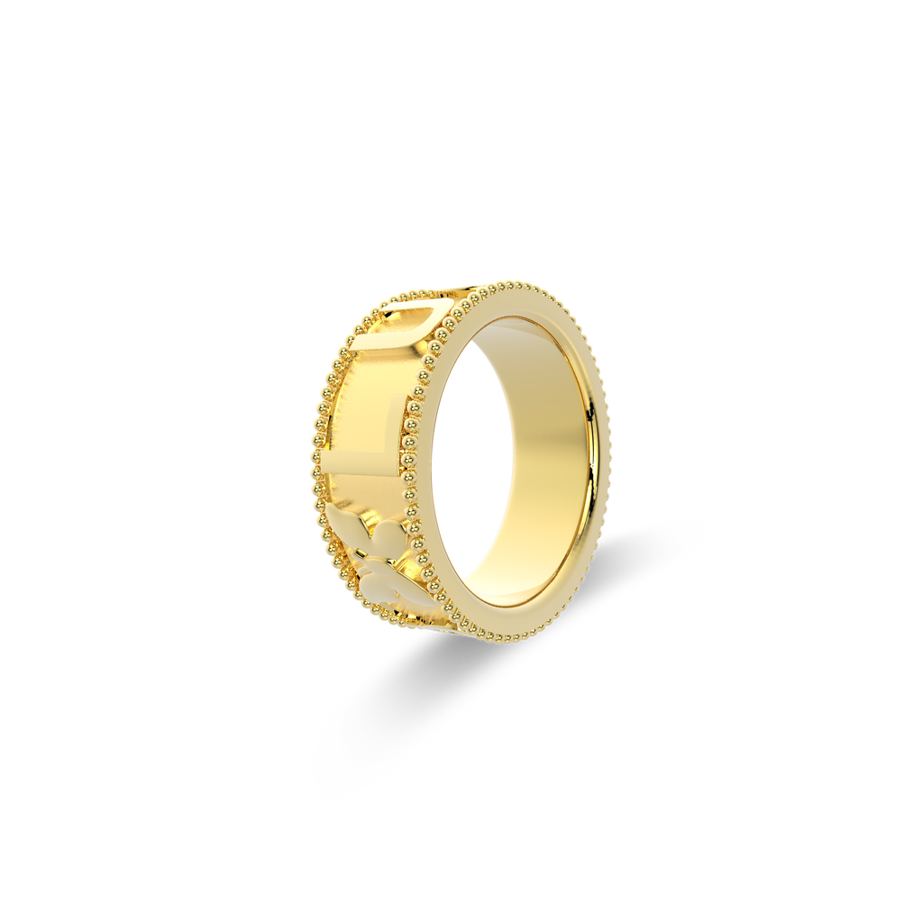 Milgrain CharmMark Lucky Ring SS25R002L
