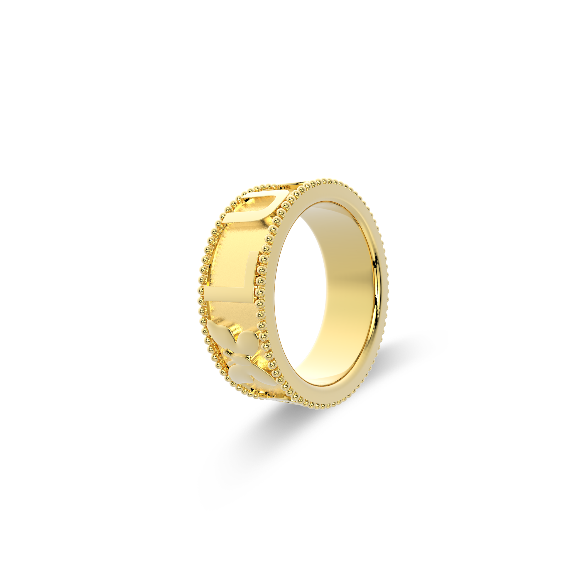 Milgrain CharmMark Lucky Ring SS25R002L