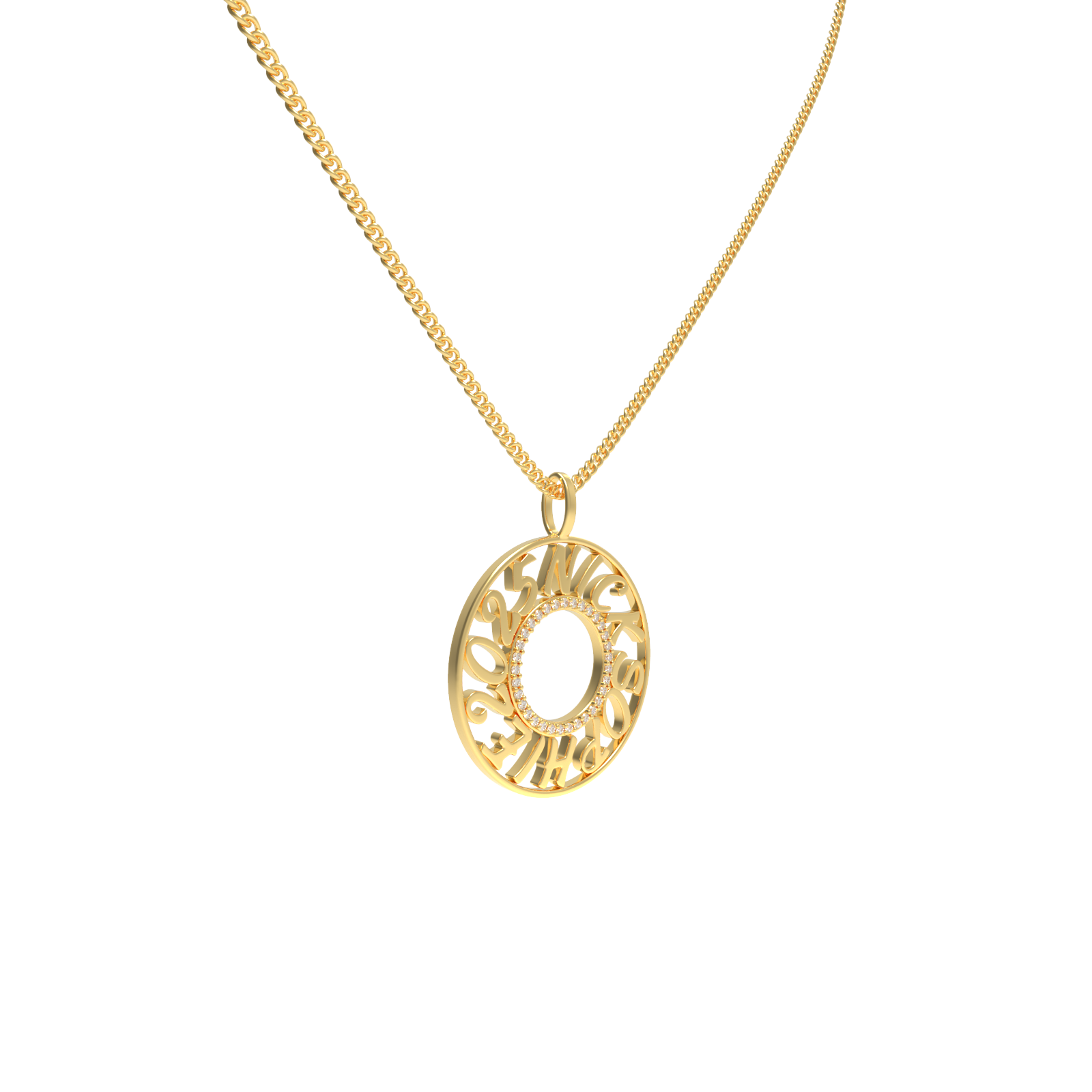 MemoCircle Necklace SN025G