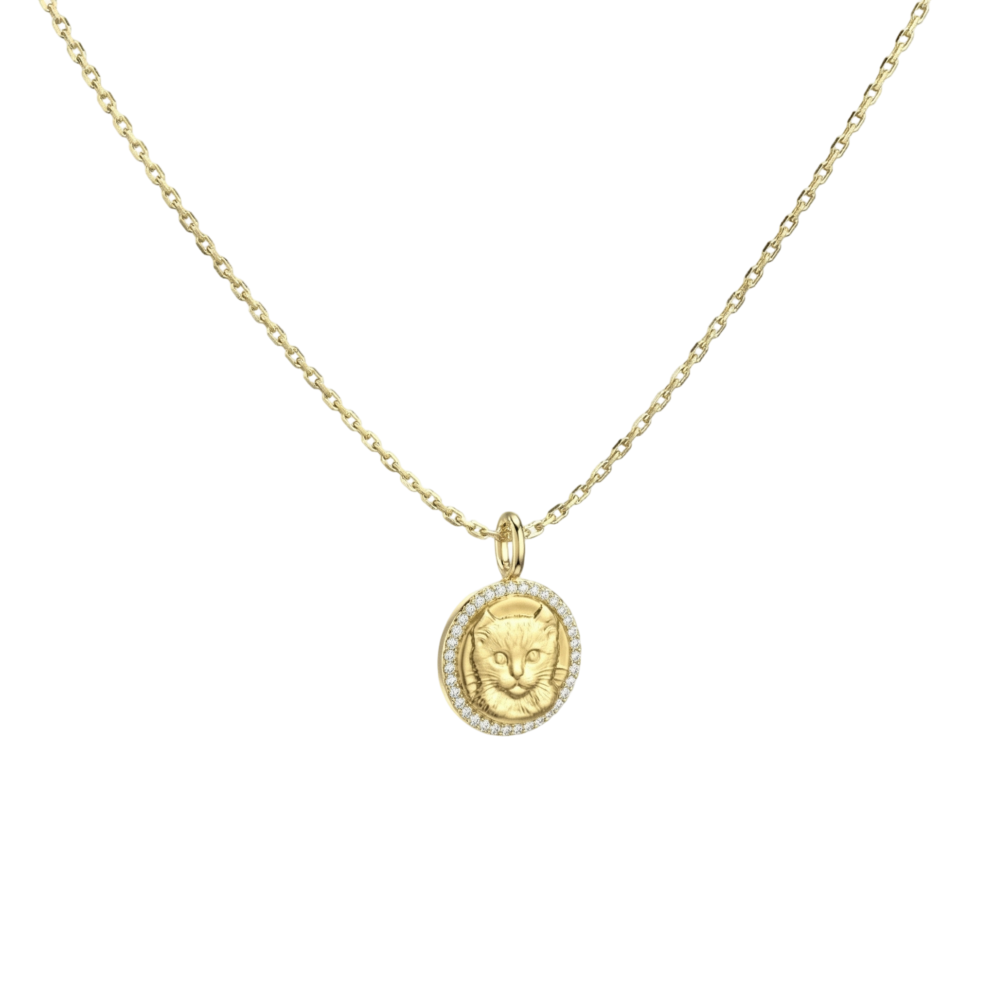 18K Gold Plated Round MemoraCarve Necklace