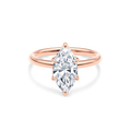 Dia Solitaire Engagement Ring Marquise•Rose Gold