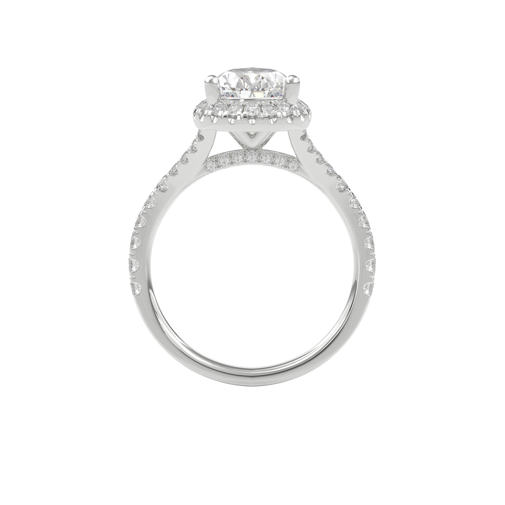 Elara Vintage Inspired Engagement Ring Pear•White Gold