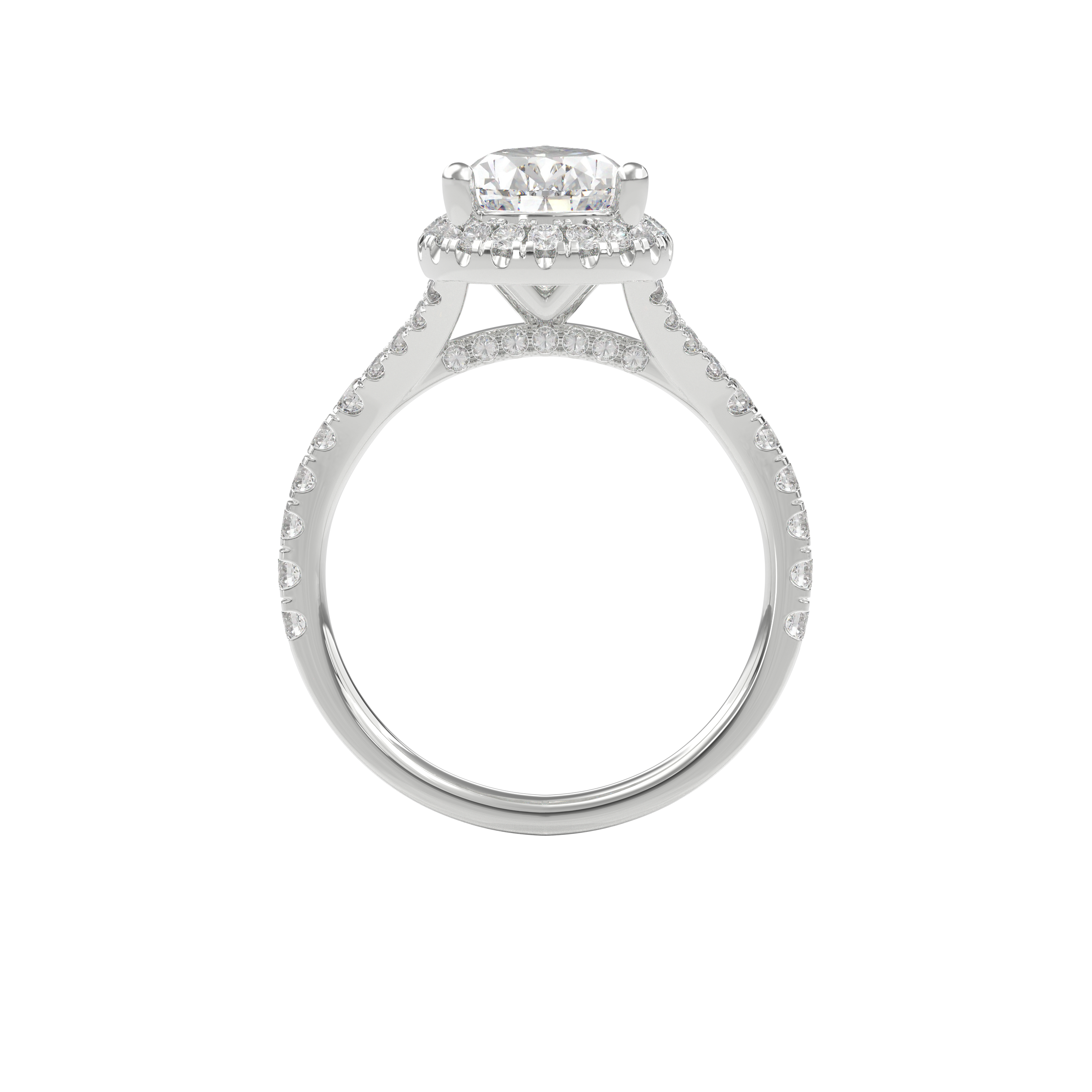 Elara Vintage Inspired Engagement Ring Pear•White Gold