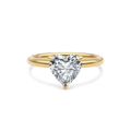 Dia Solitaire Engagement Ring Heart•Yellow Gold
