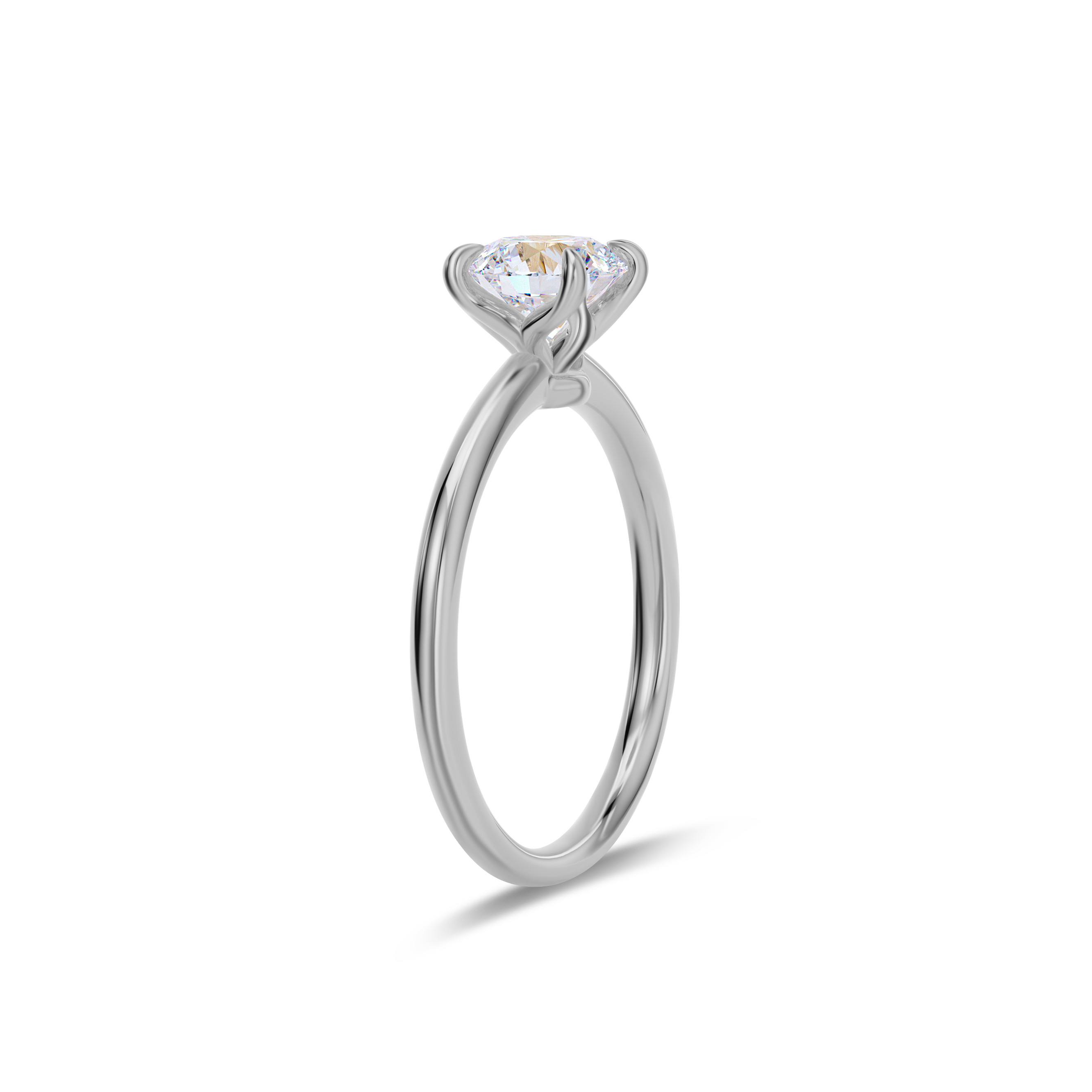 Dia Special Solitaire Engagement Ring Round•White Gold