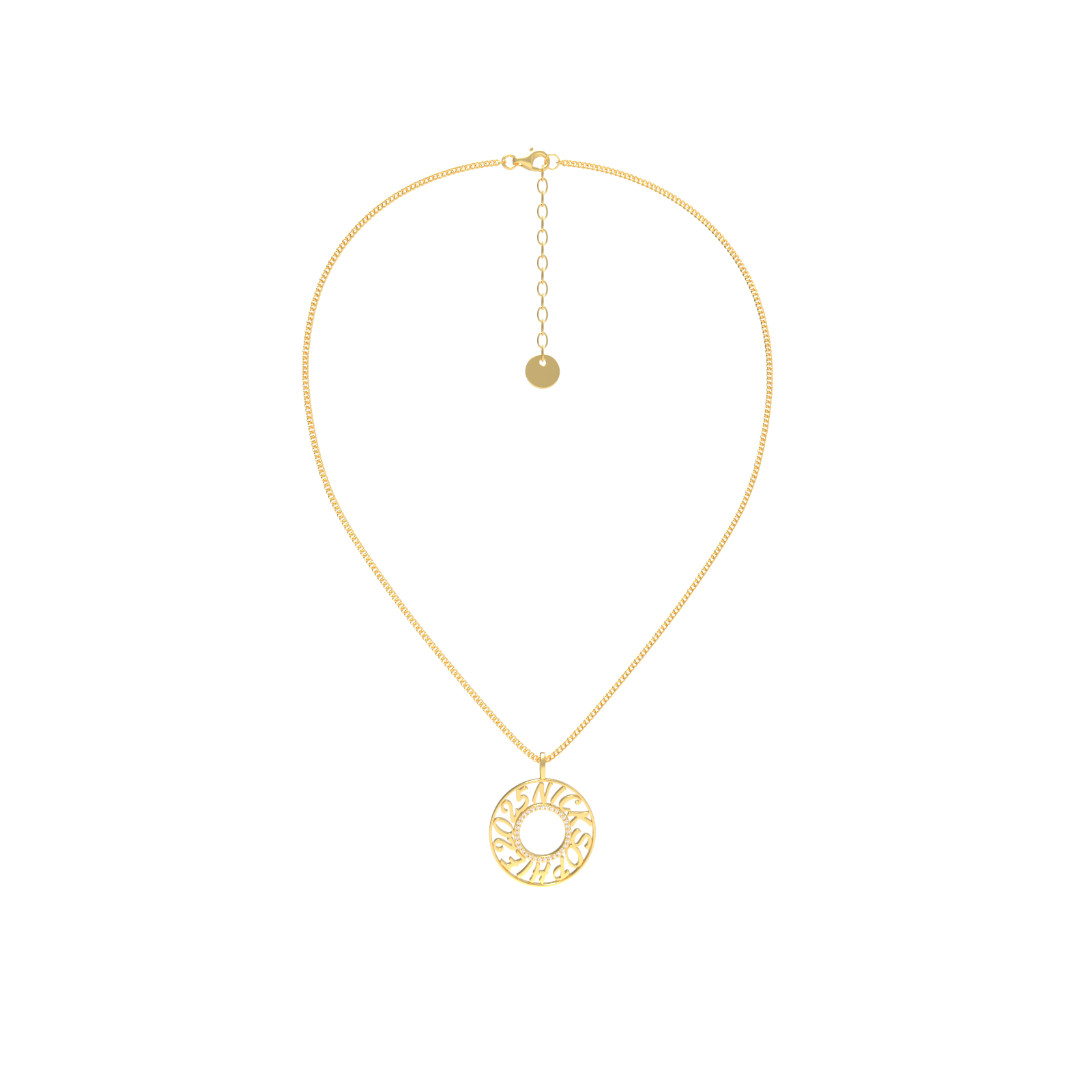 MemoCircle Necklace SN025G