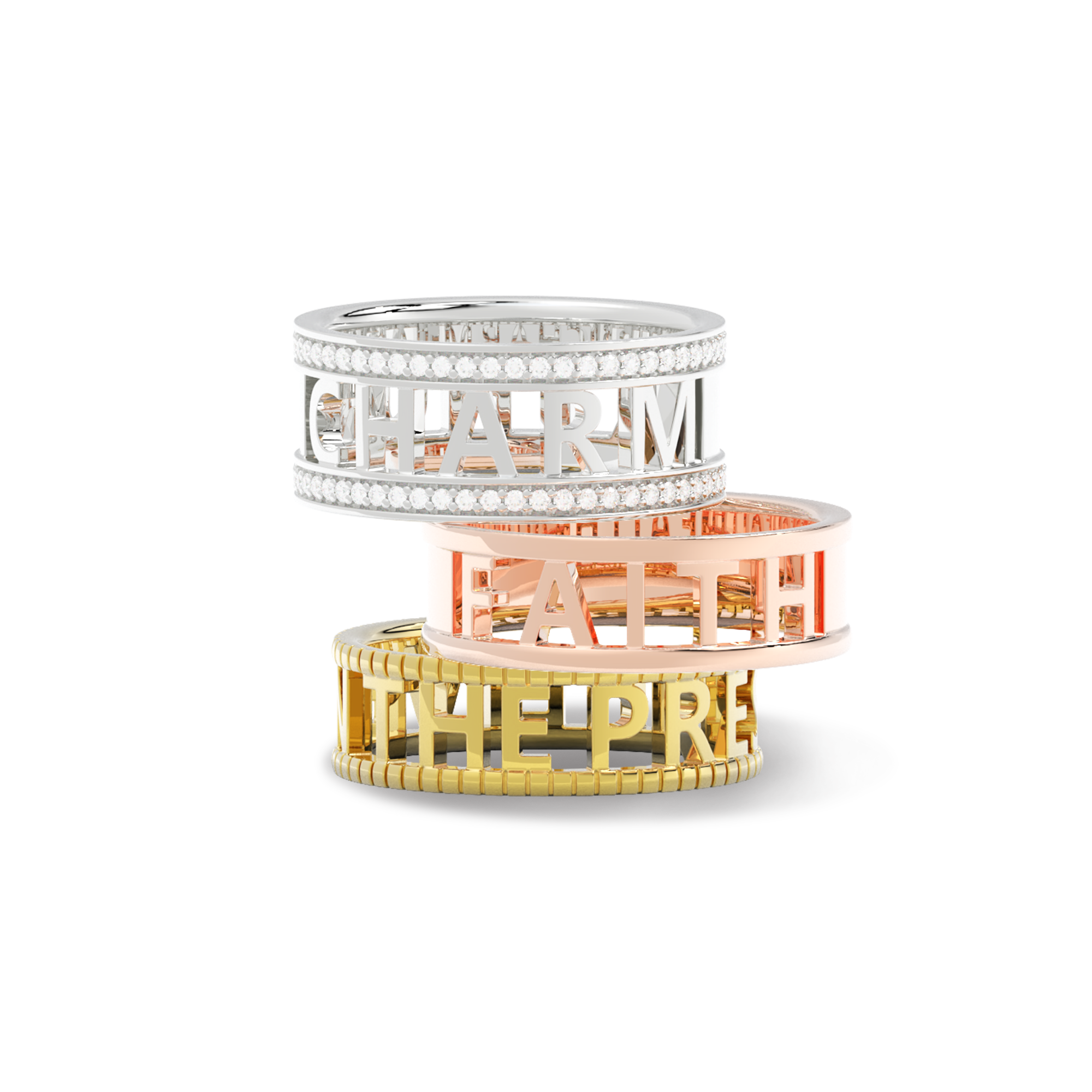 Milgrain Customique Signature Ring SR001B