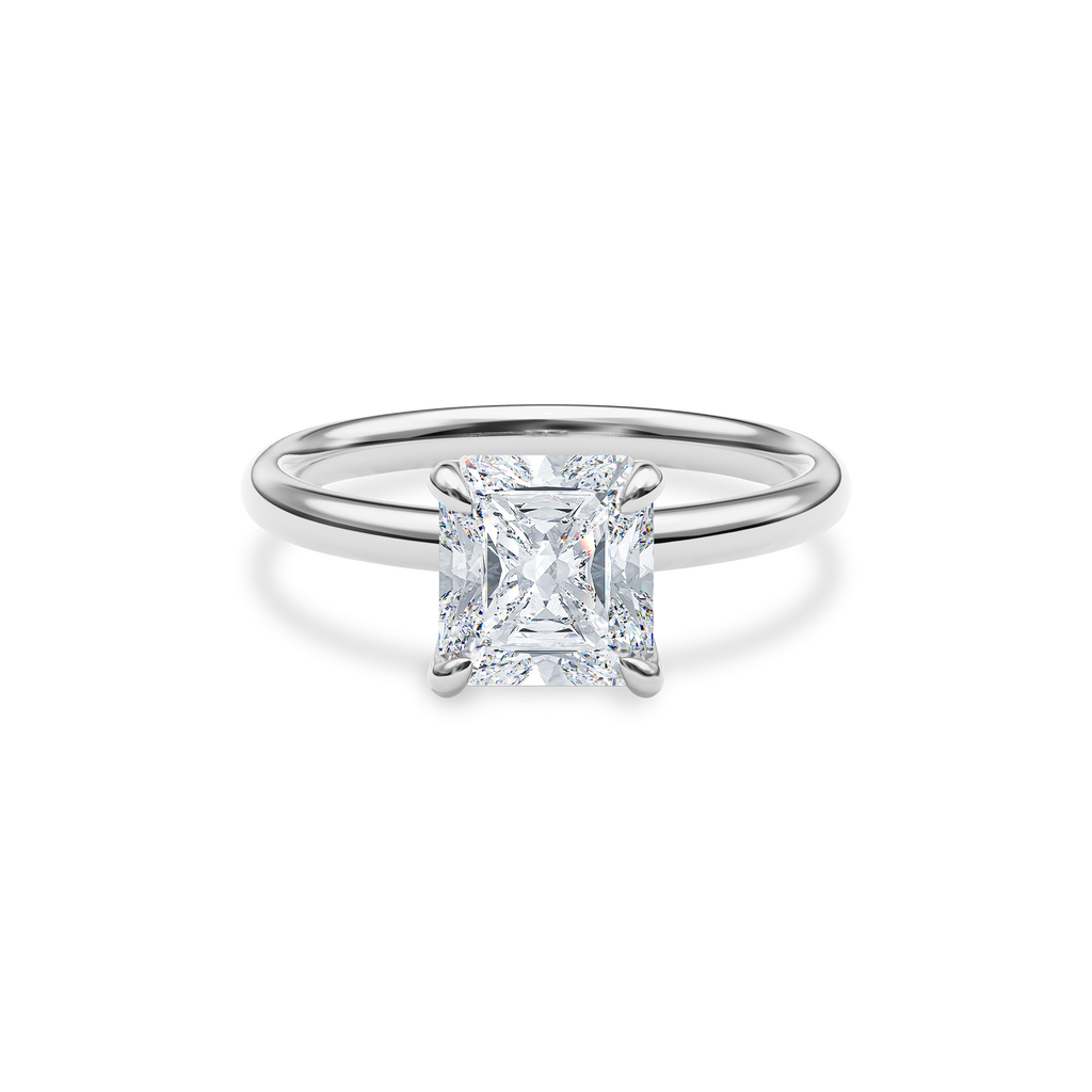 Dia Solitaire Engagement Ring Radiant•White Gold