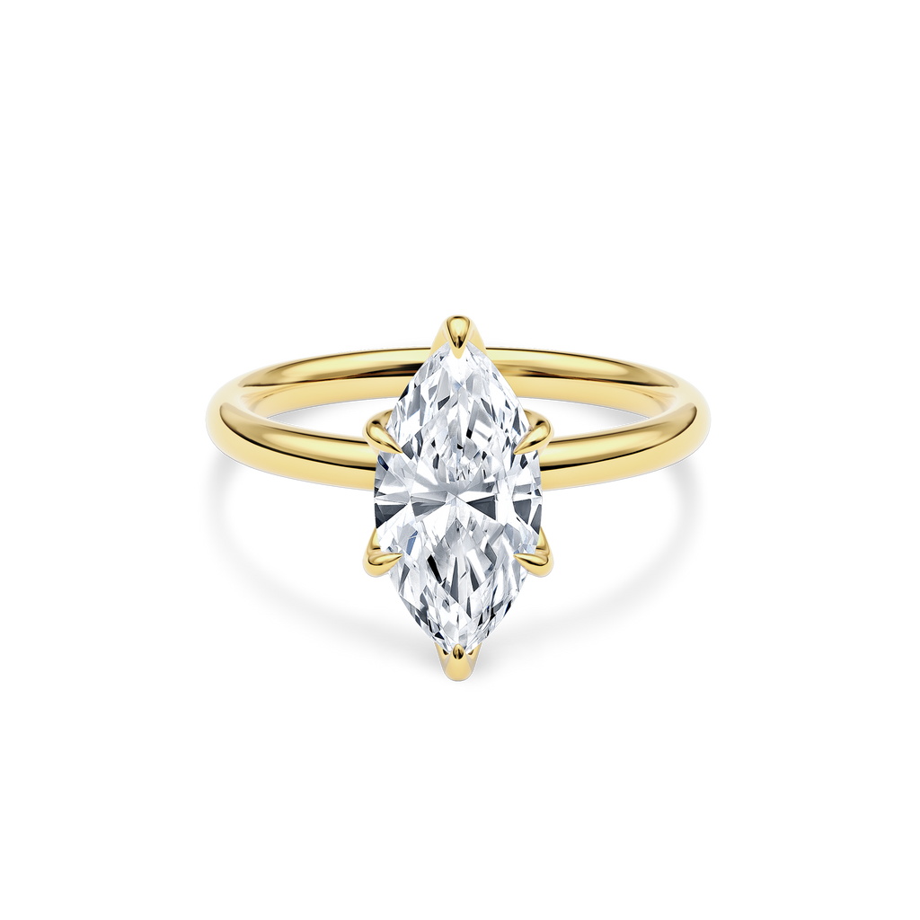 Dia Solitaire Engagement Ring Marquise•Yellow Gold