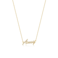 18k Gold Plated Luxe Name Necklace SN020G