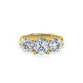 Daphnis Trinity Engagement Ring Round•Yellow Gold