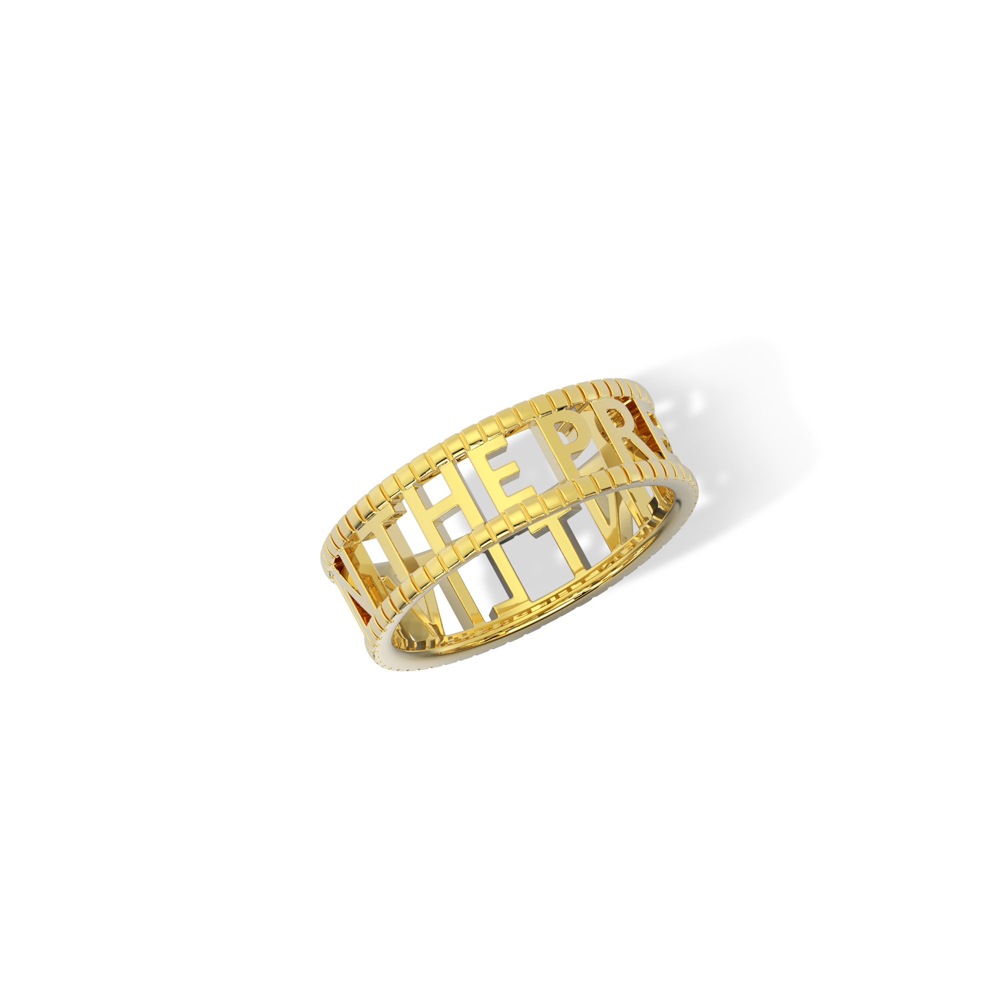 Milgrain Customique Signature Ring SR001B
