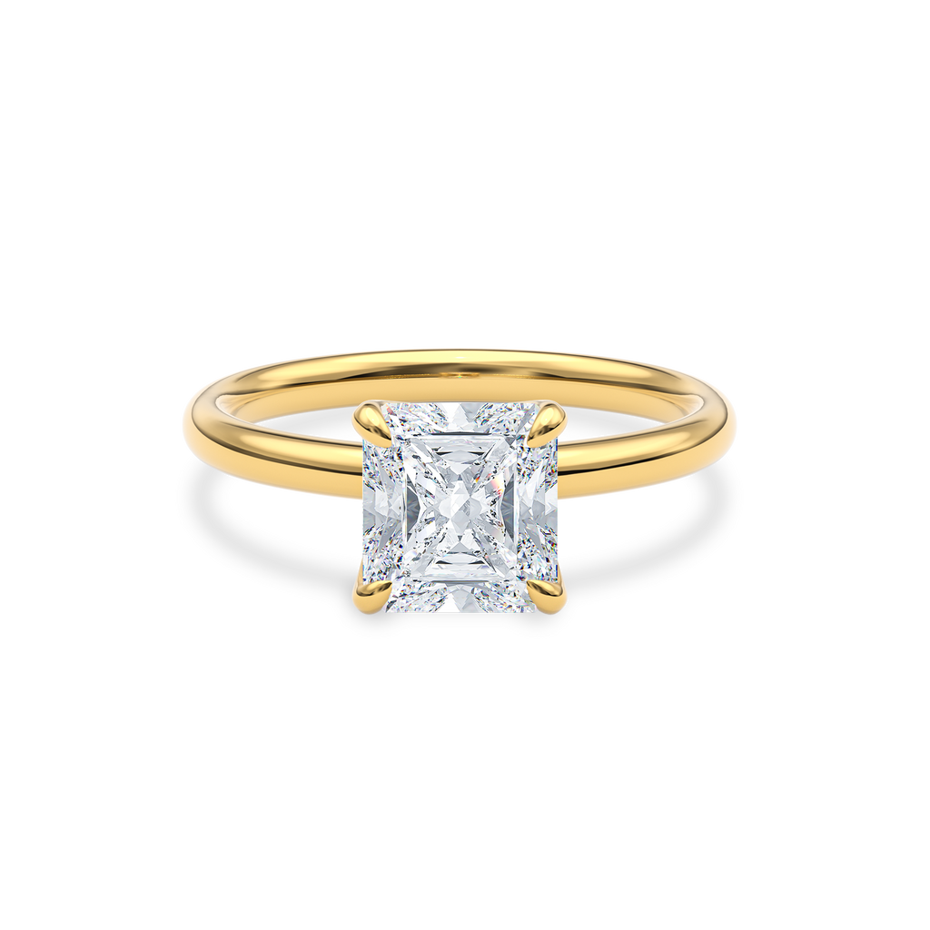 Dia Solitaire Engagement Ring Radiant•Yellow Gold
