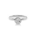 Bezel Ring Round•White Gold