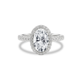 Elara Infinity Engagement Ring Oval•White Gold