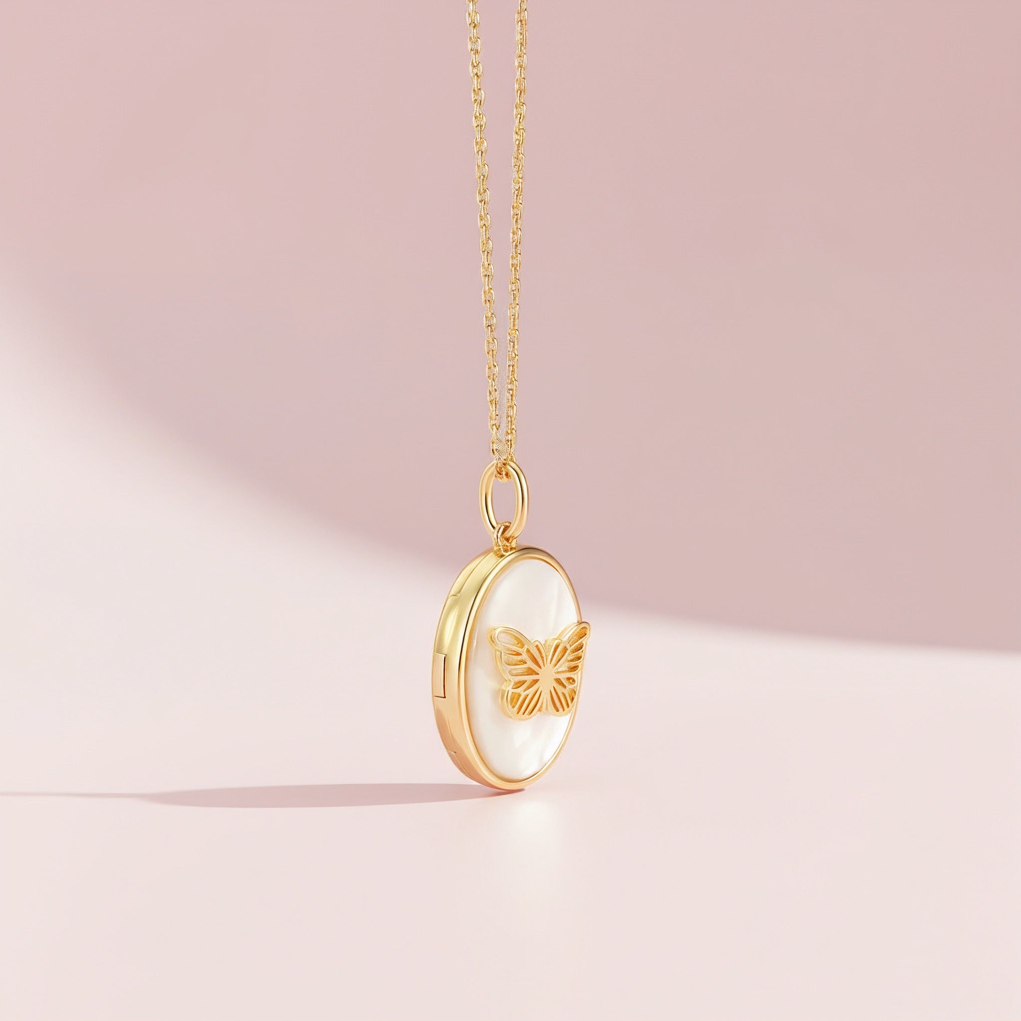18K Gold Plated Papilio Whisper Locket SN007G