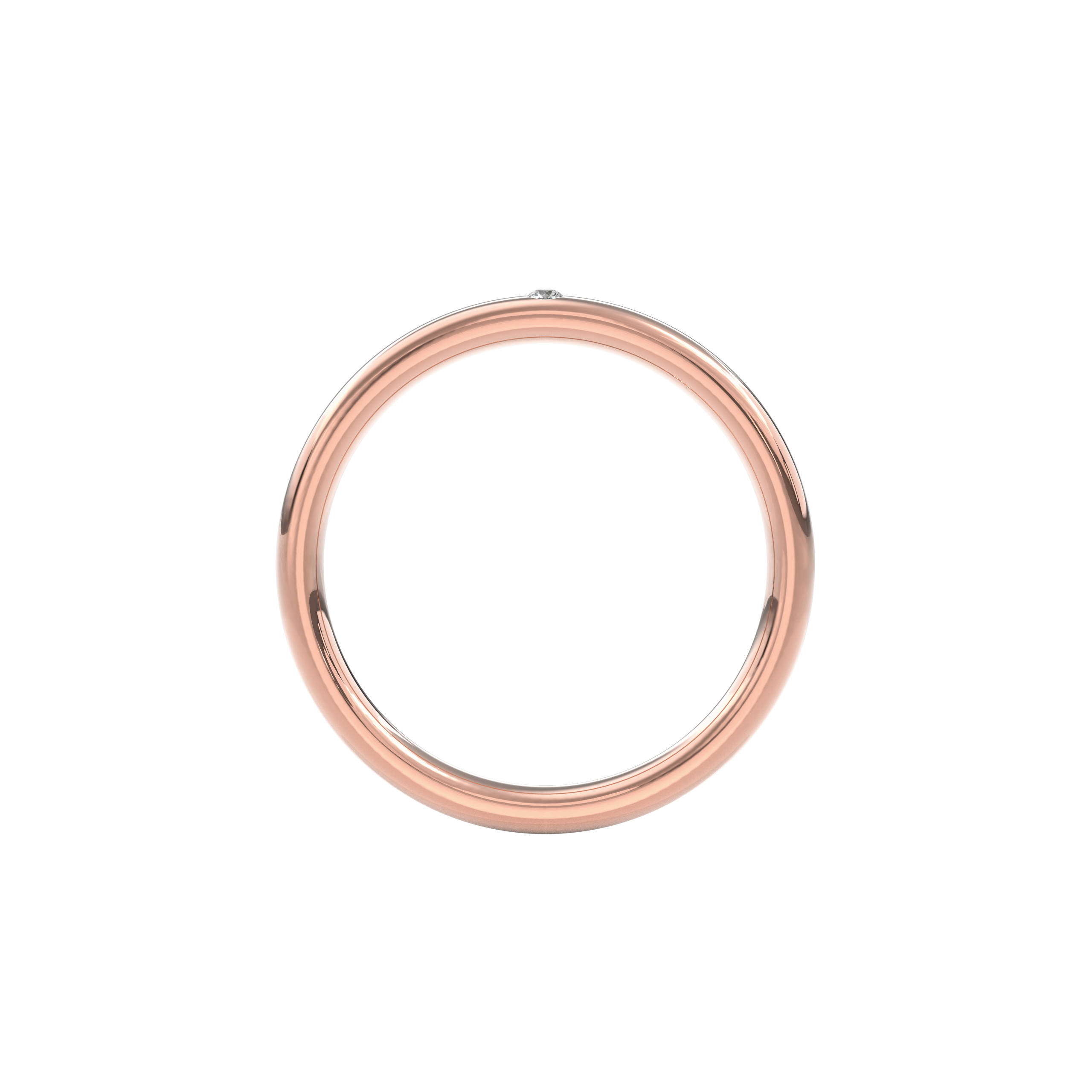 Wedding Bands Diamond Accent Band 2.2mm•Rose Gold