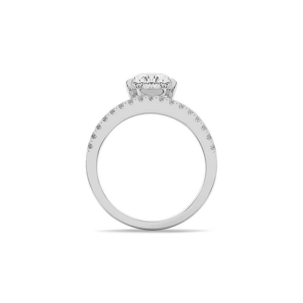 Vow Meteor Pear Ring in 14k White Gold