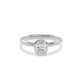 Bezel Ring Cushion•White Gold