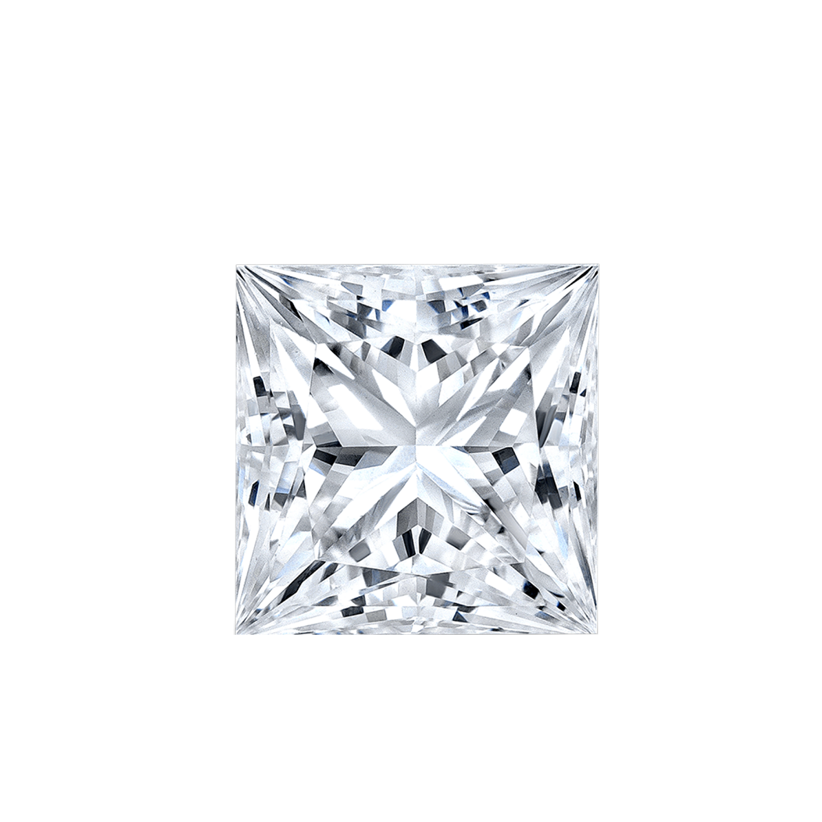 Princess Tiara Ring in 14k White Gold