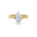 Rhea Twisted Engagement Ring Marquise•Yellow Gold