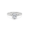 Bezel Ring Oval•White Gold