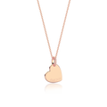 18K Rose Gold Plated Heart Engravable Pendant SP003