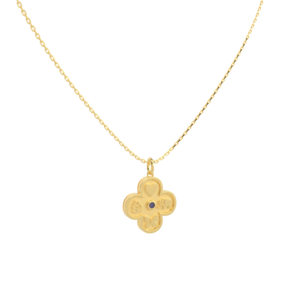 18k Gold Plate Elements Necklace