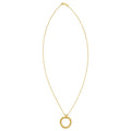 14K Yellow Gold Interlocking Medium Trinity Necklace