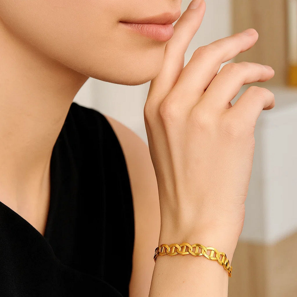 14k Yellow Gold Mariner Link Bracelet (5.10 mm)