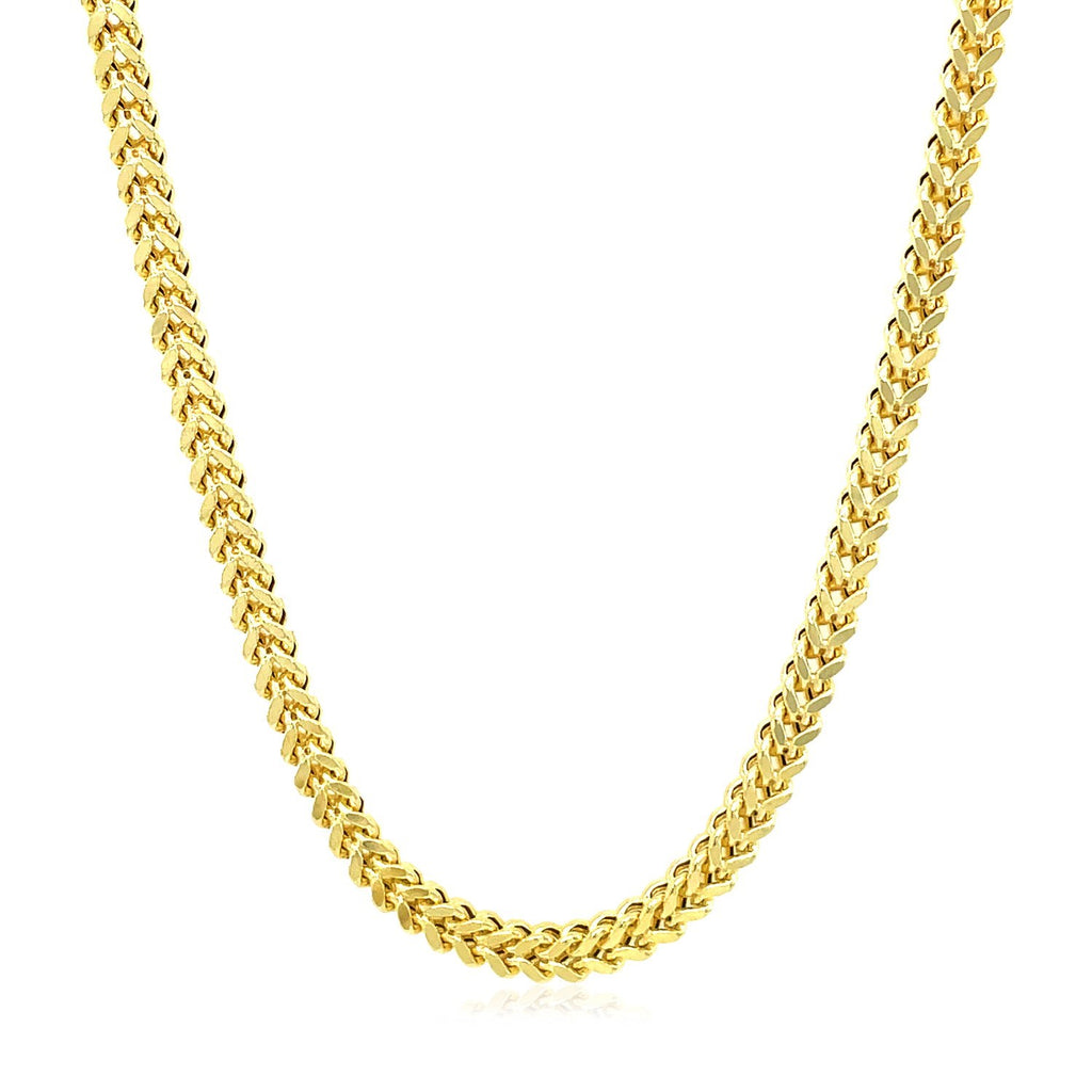 14K Yellow Gold Square Franco Chain (5.30 mm)