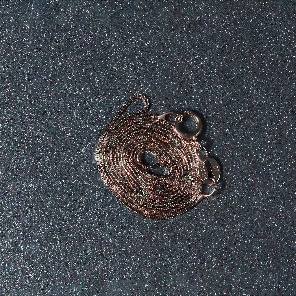 14k Rose Gold Classic Box Chain 0.60 mm