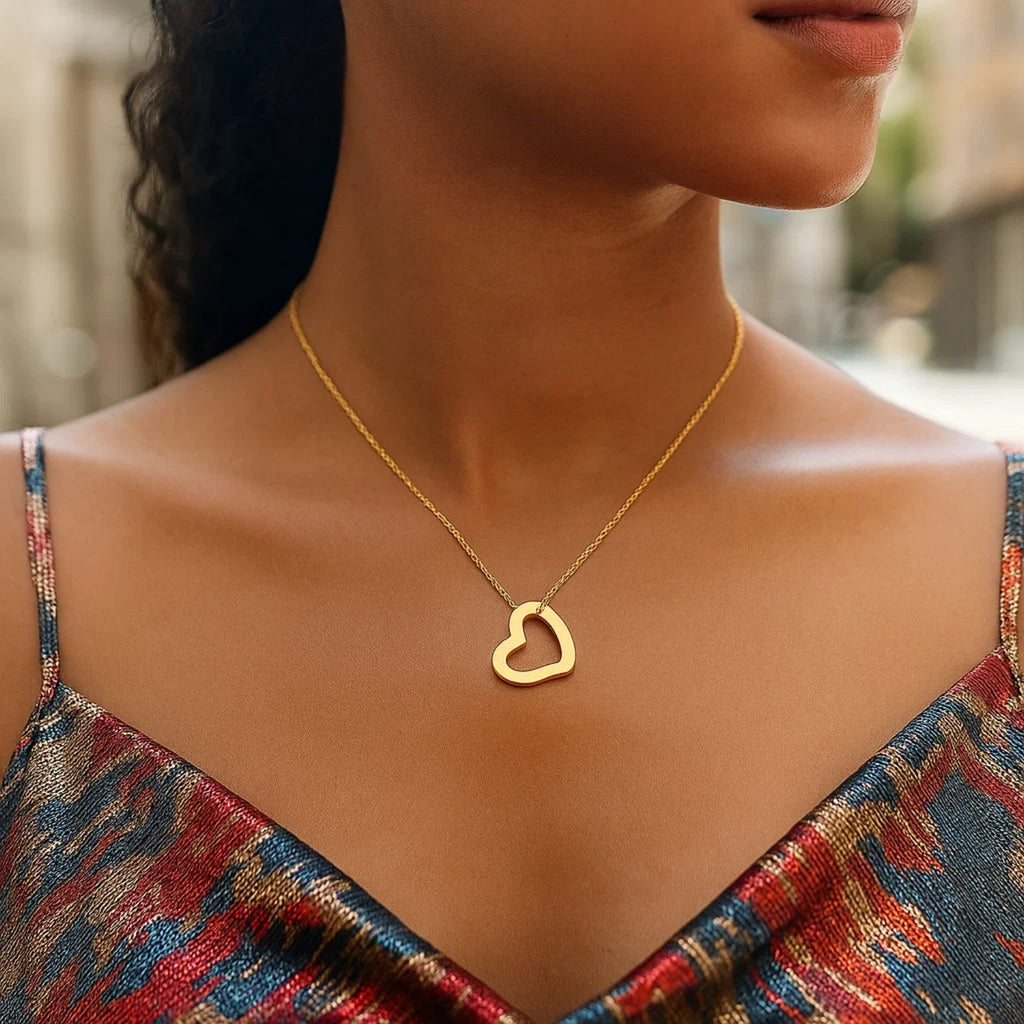 14k Yellow Gold Heart Pendant