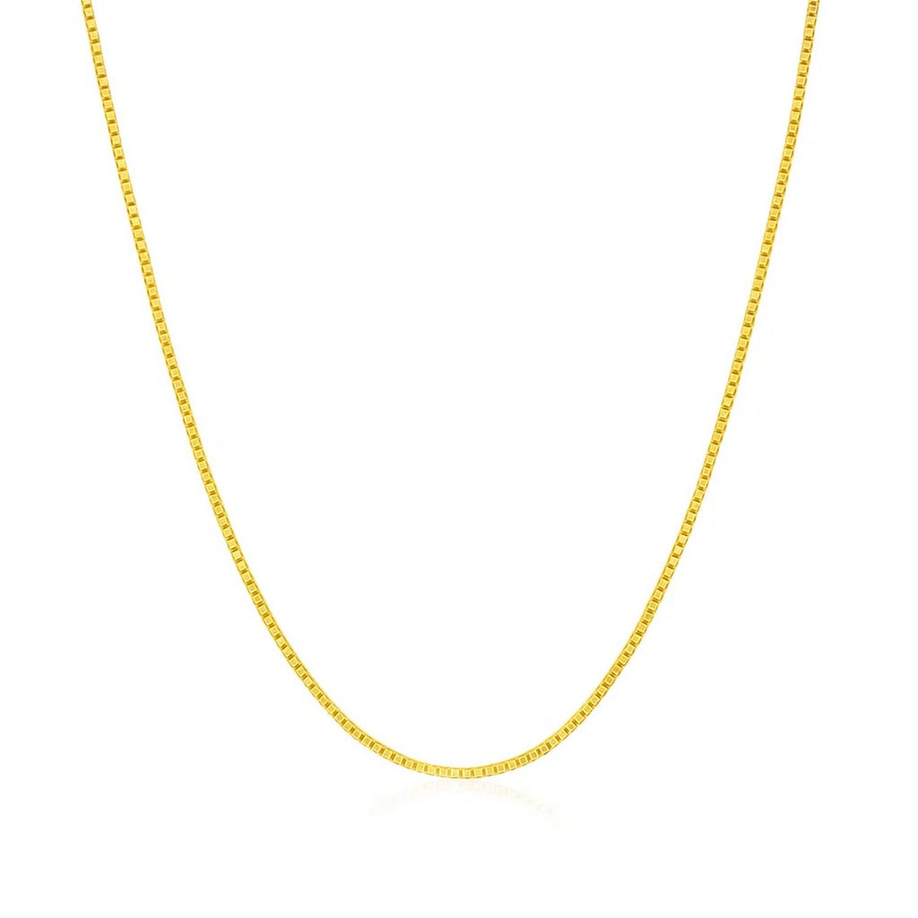 14k Yellow Gold Classic Box Chain (0.75 mm)