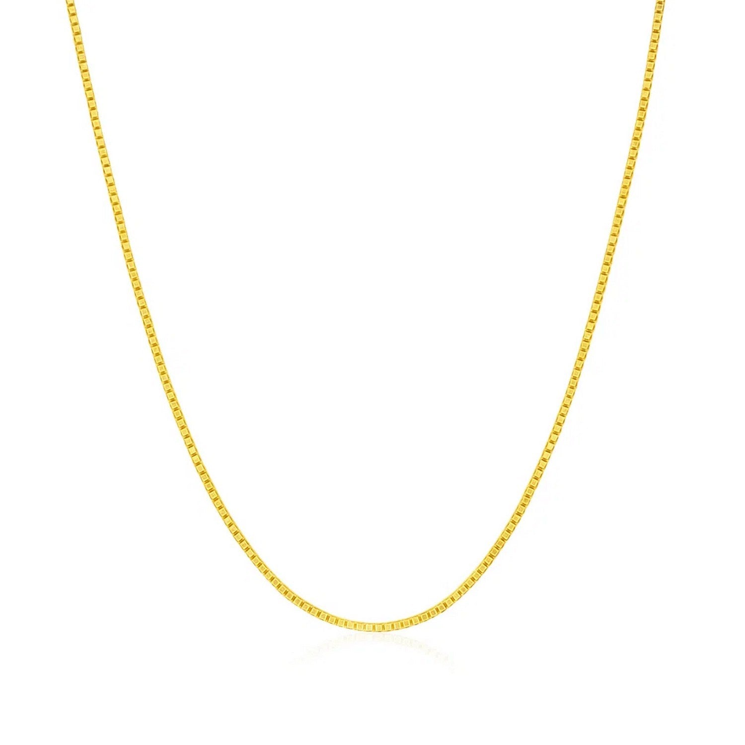 14k Yellow Gold Classic Box Chain (0.68 mm)