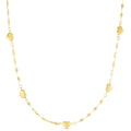 14K Yellow Gold Heart Necklace